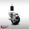 Service Caster 3'' SS Hard Rubber Swivel 1-1/2'' Expanding Stem Caster with Brake SCC-SSEX20S314-HRS-TLB-112 - alternate 3